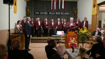 Gastchor bei der Begrüssung